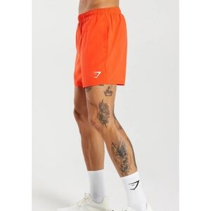 GYMSHARK Arrival 5" Shorts Dark Orange Size M